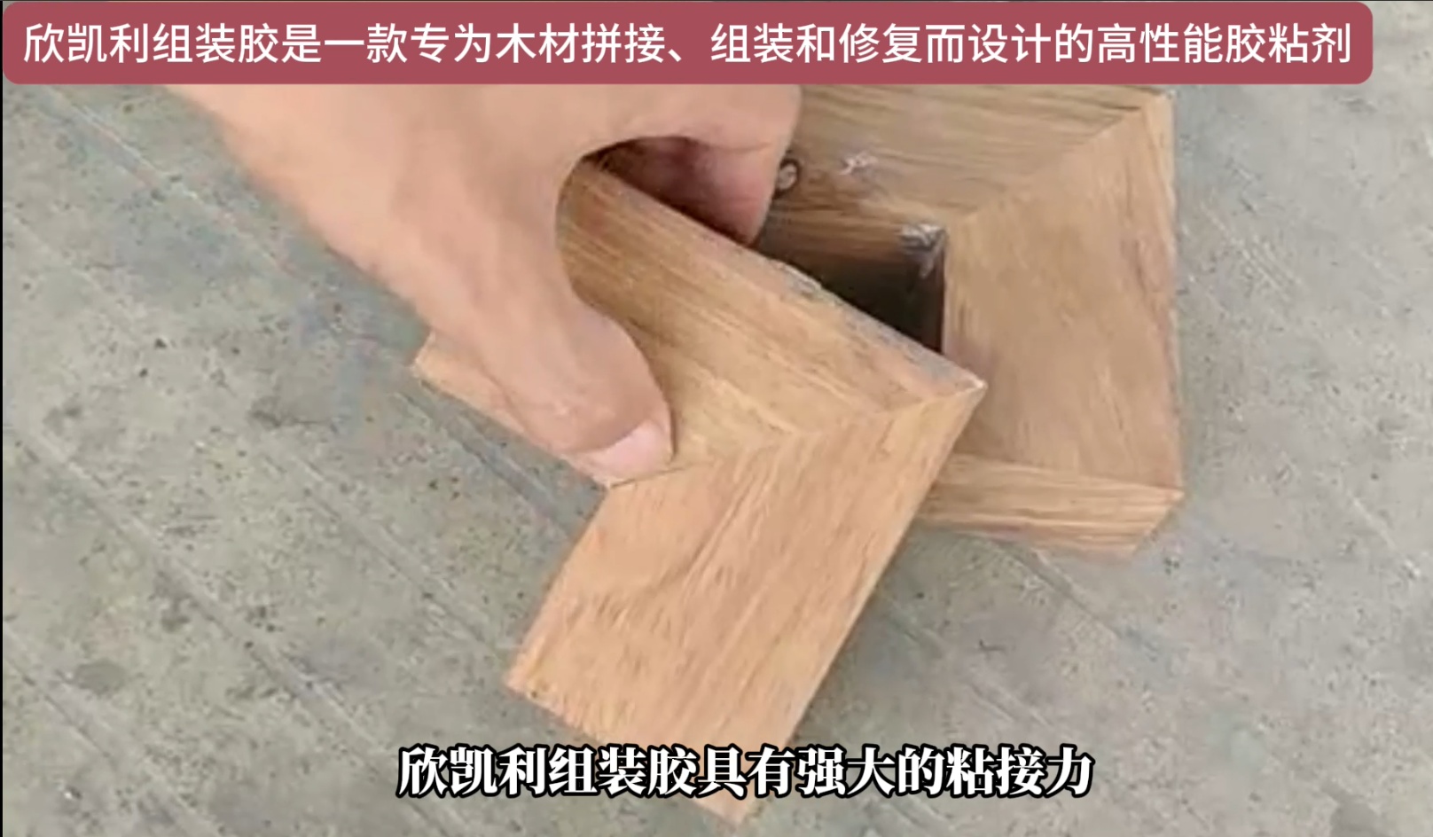 欣凱利組裝膠適用于多種木材的粘接，包括但不限于硬木